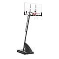 AWII SPORT Basketball Hoop 54Inch Impact Backboard, 7.5-10FT Height Adjustable Basketball Hoop Goal System with Portable Wheels for Adults
