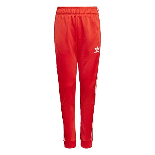 adidas Originals Kids' Adicolor Superstar Trackpant, Red/White, X-Large