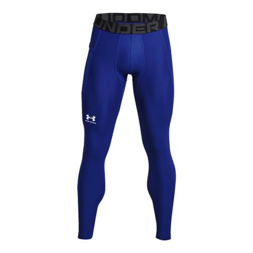 Miniatura 5 de Under Armour Leggings Heatgear Para Hombre, 400 Royal White, Large
