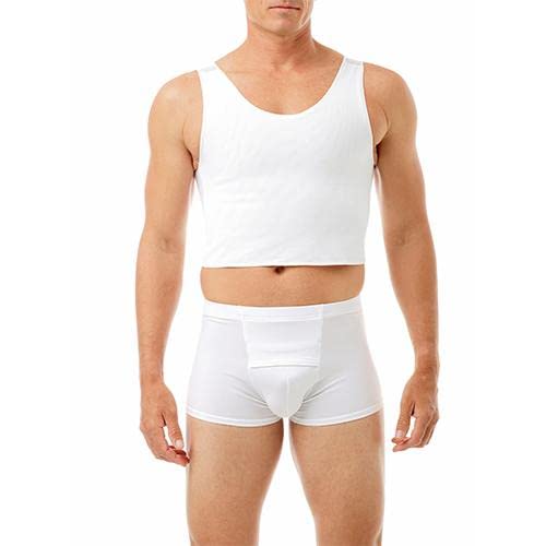 Underworks FTM Extreme Tri-Top Chest Binder Top 983 - White X-Small