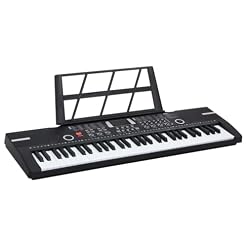 vidaXL Clavier de piano électrique 61 touches et pupitre pour enfants, clavier de piano, clavier de piano pour débutants, clavier d’instrument de musique - Les Beatles, Paul McCartney, John Lennon, RIngo Starr, George Harrison vidaXL Clavier de piano électrique 61 touches et pupitre pour enfants, clavier de piano, clavier de piano pour débutants, clavier d'instrument de musique – Image 2