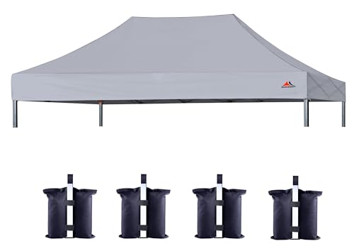 Image of SCOCANOPY Gray Commercial 10x20 Canopy Replacement Canopy Top