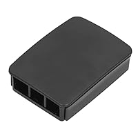 Gehäusegehäuse Eujgoov Schutzhülle Kühlgehäuse ABS Gehäusedeckel Zubehör für Pi 2, 3 Modell B, B+(Schwarz)