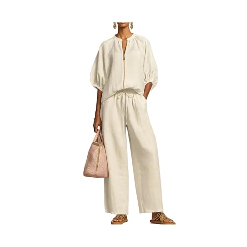 Conjunto de verano de ajuste holgado en denim premium con cremallera