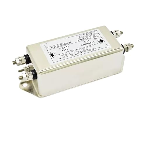 Filtro de alimentación CC supresor de interferencias 24V 48V YB610D-3A de 6A 2