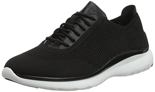 COZ7W|#Cole Haan 3.Zerogrand Stitchlite Oxford, Zapatillas para Mujer, Black Knit/Black Leather/Black/Optic White Black Knit/Black Leather/Black/Optic White, 40 EU