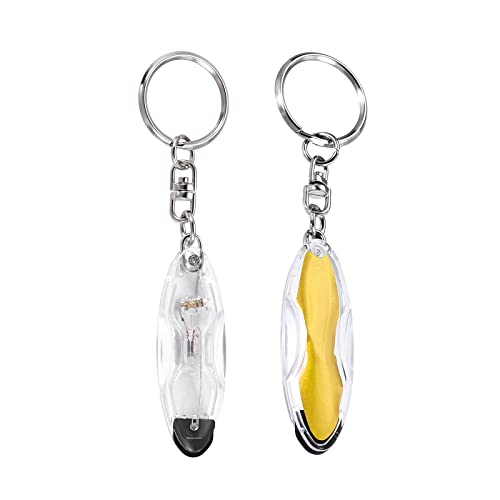 Image of Static Dissipative Keychain - [ Static-Free ] Electrostatic Discharge Resin Conductive Antistatic Key Ring, Yellow