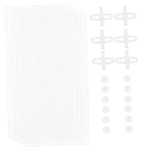 OUNONA 4個 水槽仕切り 水族館 戦車 タンク仕切り 水槽の蓋のヒンジ クレートディバイダー 底グリッド セパレーターディバイダー 分離器 の仕切り の分離 pp 白い