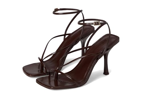 Steve Madden Womens Annie Brown Patent 7 Medium