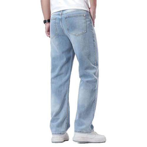 Men's Baggy Skate Jeans Plus Size Loose Straight Jeans Teen Boys Washed Denim Long Trousers Streetwear S-5XL2