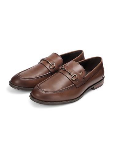 Image of Thomas Crick Men's Fashion Loafers with Metal Tip - Anti-Skid Sole & Ankle Cushioning