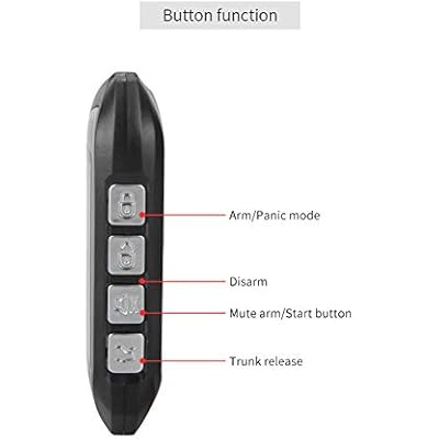 EASYGUARD EC201-M9 2 Way Car Alarm System with 1.73 inch Big LCD Pager Display Remote Starter Turbo Timer Mode Shock Warning DC12V
