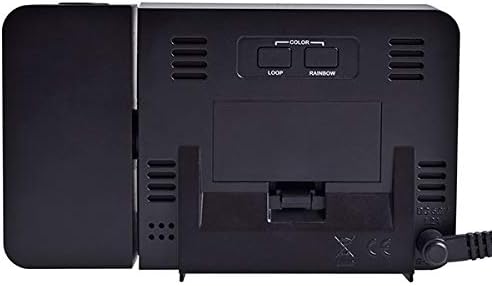 Dèyè view of Acctim 71863 Sirius clock showing battery compartment and power input.