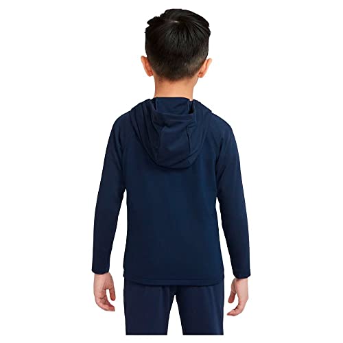 NIKE Boy's Lk Df Acdpr Hoodie, Obsidian/Obsidian/White, 104 UK - Image 2