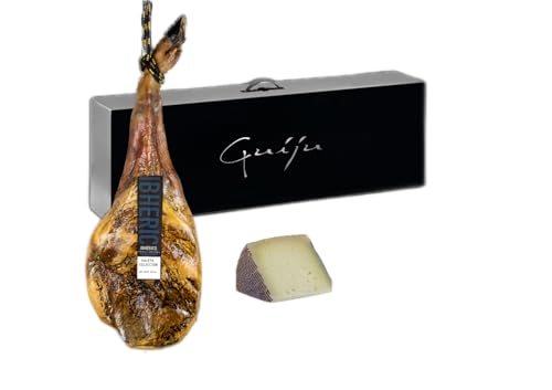 Jamón Ibherico (paleta) Selección edición limitada-Peso 7-7,5 kg + regalo cuña de queso artesanal de oveja curado-Lote regalo navidad-Fábrica .Marca ibherico-Salamanca.Sin jamonero.Envio 24h.