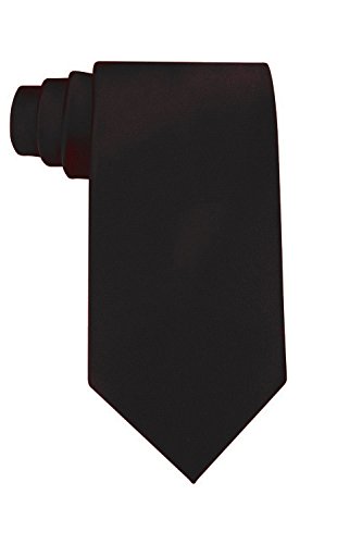 Black Tie For Men, Perfect For Funerals, Weddings, Interviews, Formal Business Attire, Classic Plain Solid Colour Mens Ties, 142cm long x 8.5cm wide