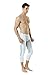 TSLA Men's 3/4 Compression Pants, Running Workout Tights, Cool Dry Capri Athletic Leggings, Yoga Gym Base Layer, Vent Capris White & Light Grey, XX-Large