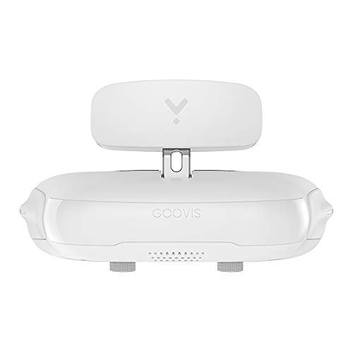 GOOVIS Young Headset with HD M-OLED Display, Eye Protection Headset Compatible with Laptop PC Xbox One Drone PS4 Nintendo Set-top Box Smartphone (White)