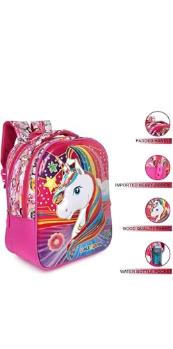 Image of Unicorn School Bag For Girls and boys Cartoon Printed Waterproof Backpack for kids Ideal For Small Kids Bag UKG Nursery 1st Class boys School Bags 3-6 years kid