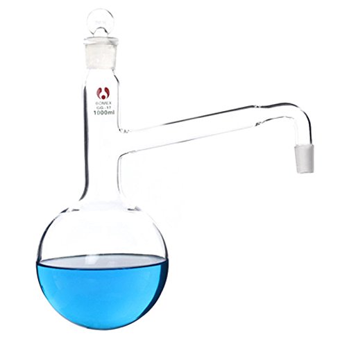 Vista 23 de Aparato de destilación de aceite esencial de laboratorio de 8.5 fl oz-67.6 fl oz, destilador de agua, kits de cristalería con embudo separador