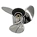 Stainless Steel Boat Propeller 15 Spline 14x19 for Suzuki DF 70A 80A 90 90A 100A 100B 100 115 115A 140A 140 HP Outboard Engines, 14 x 19 Pitch SS Boat Motor Props, OEM No.990C0-00610-19P, 3 Blades, RH