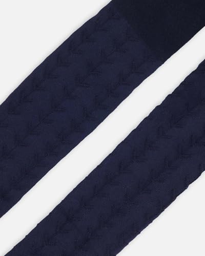 Deux par Deux Tonal Jacquard Tights Black Girl Kids - 7/8 Years3