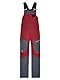 Ziener Jungen AKANDO-BIB Ski-Hose Schnee-Hose | wasserdicht warm Träger, red cabin, 140