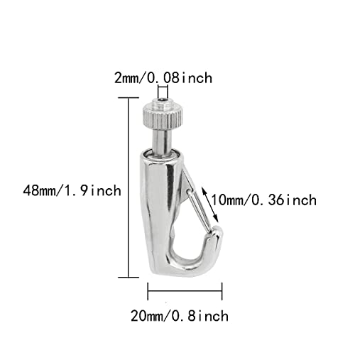 Image of 4PCS Adjustable Hooks Wire Rope Hanger Adjustable Metal Art Gallery Display Wire Rope Hanger Hooks Gallery Picture Hanging System Accessories