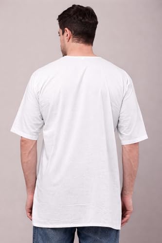 Image of Men's Ethnic Short Kurta | 100% Cotton | Half Sleeve | Comfortable Daily & Sleep Wear | Light Weight