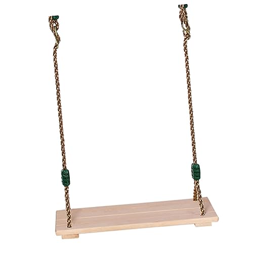 ifundom Wooden Swing Set for Boys and Girls Adults 4-Plate Swing Rope Indoor Outdoor Playset