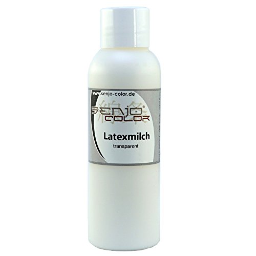 Senjo Color Latexmilch transparent 250ml -Liquid Latex für Halloween Cosplay & LARP schnelltrocknend & elastisch für Masken Wunden Narben & DIY Effekte - Made in Berlin