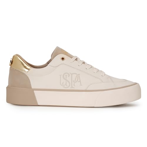 Image of U.S. Polo ASSN. Lydia 3.0 Nude Chunky Sneaker Shoes