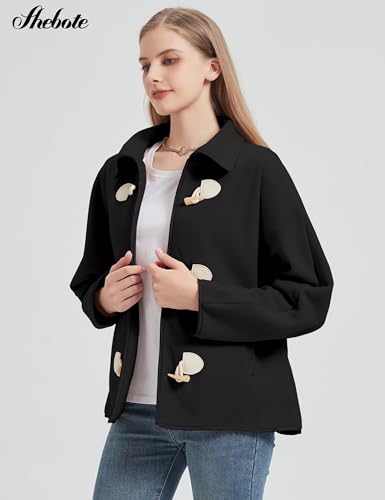 Womens Soft Polar Fleece Jacket Lightweight Long Sleeve Horn Button Warm Shacket Coat Comfortable Outerwear2