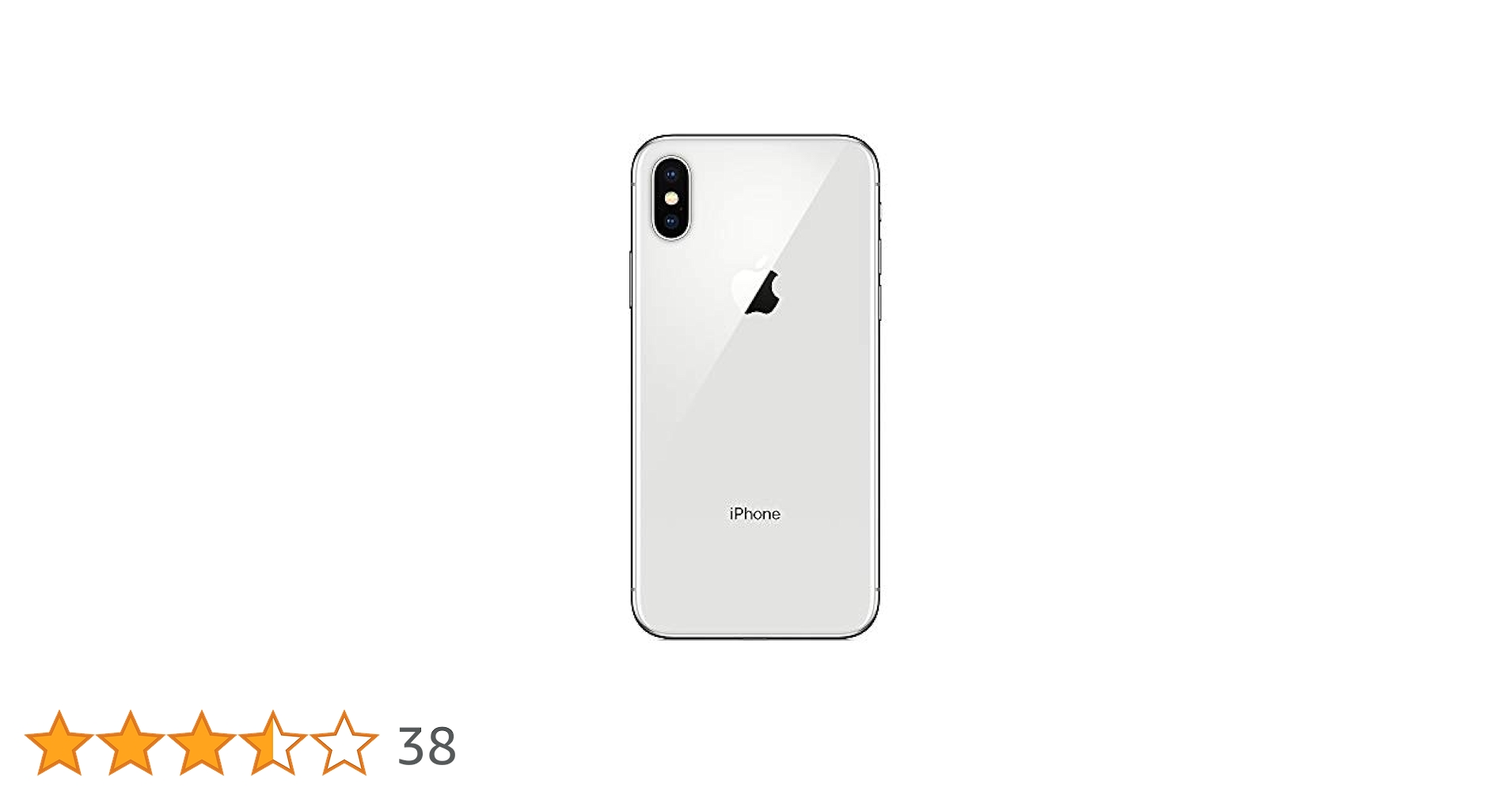 Apple iPhone X ホワイト 5.8インチ Apple iPhone X, GSM Unlocked 5.8in, 256 GB - Silver (Renewed