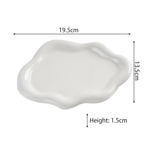 Ceramic Jewellery Dish Trinket Dish Jewelry Tray Cloud Shape Tray Perfume Tray Rings/Earrings/Bracelets/Watch/Keys Tray for Valentine's Day//Mother's Day/Birthday Gift (White) - Cosy Home Interiors Ceramic Jewellery Dish Trinket Dish Jewelry Tray Cloud Shape Tray Perfume Tray Rings/Earrings/Bracelets/Watch/Keys Tray for Valentine's Day//Mother's Day/Birthday Gift (White) - Image 9