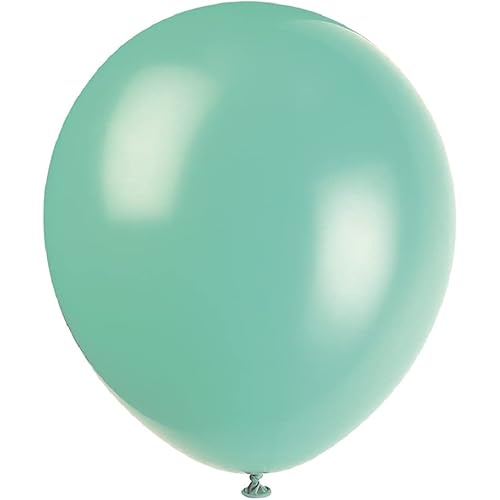 Seafoam Aqua Latex Balloons, 12" (10-Pack) - Premium-Quality & Vibrant Party Decorations, Perfect for Any Celebration