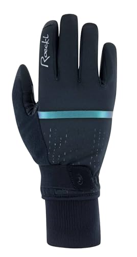 Roeckl Watou Damen Winter Fahrrad Handschuhe lang schwarz/grün 2023: Größe: 7
