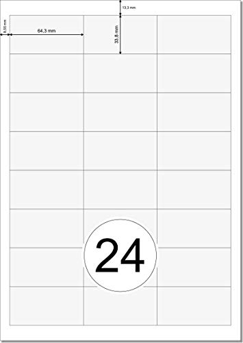 Printation 3658 - Etichette universali autoadesive...