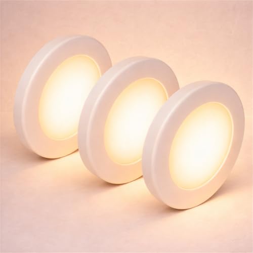 Image of OLIPS 3W LED Cabinet & Cupboard Striker Light | Magnetic Cover Surface Mount Light | Elegant Slim Metal Body | Bright Energy Efficient LED for Kitchen & Wardrobe (3, Warm White)