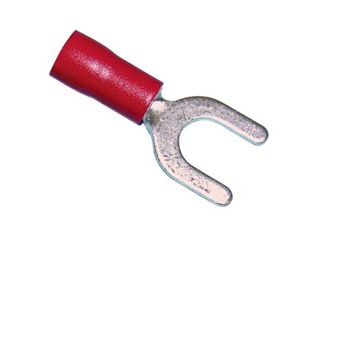 Spade Terminal Vinyl Insulated #10 Red 22-18 Gauge-75PK