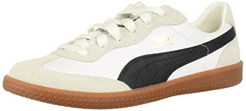 PUMA mens Super Liga Og Sneaker, Puma White-puma Black-puma Team Gold, 8.5 US