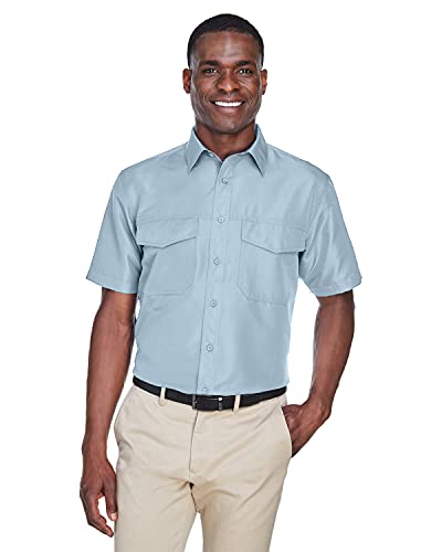 Chemise performance Harriton M580 Green Mist 5XL pour homme
