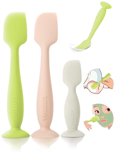 Image of LOTBILL Diaper Cream Spatula, 3 Pack Butt Spatula Baby, Silicone Diaper Cream Applicator, Full-Size + Mini Butt Paste Spatula for Babies, Newborn Baby Necessities (Green+Pink+Beige)