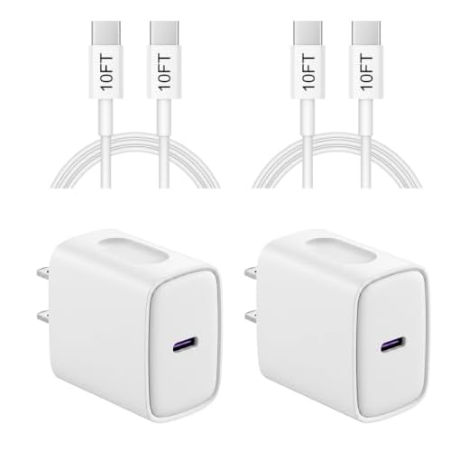 iPhone 18 17 16 15 Charger Fast Charging 10FT - 20W USB C Charger Block
