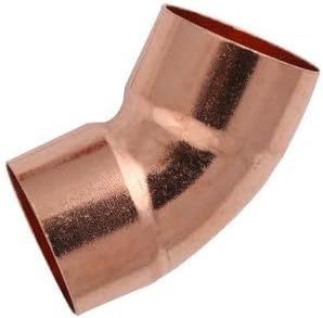 Copper Fitting 45 Degree Equal Elbow Double Socket Welding Pipe Connector(19mm)
