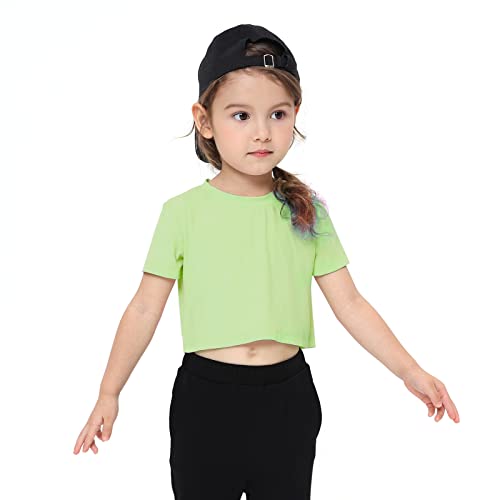 QianSiLi Girls Shirts Short Sleeves, Summer Crop Tops, Premium Knot Tee Shirt3