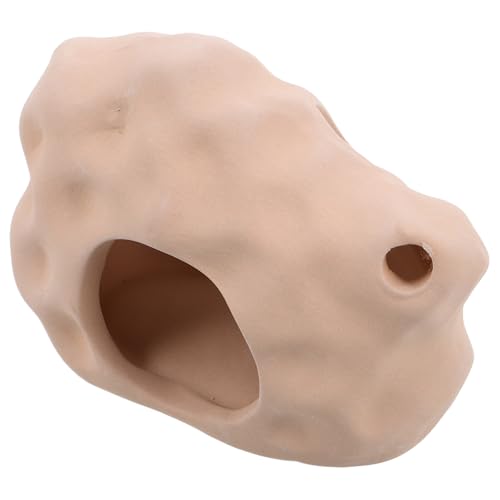 Kisangel 製水槽装飾 独特デザイン隠れ家 ベタ魚用繁殖サポート 陶磁器製クリーニング可能 水族館用エビ メダカ隠れ家