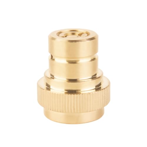 AMAZWHIP CO2 Quick Adapter Upgraded for Soda Maker, Connect Universal CO2 Cylinder with TR21-4 Male Thread Soda Sparking Machine Valve Refill Accessories (Brass)