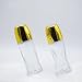 LNYMZD 2Pcs 50ml Glass Essential Oil Roller Bottles Refillable Roll on Bottles Empty Deodorant Bottle Containers Rollerball Bottles Beauty and Personal Care Tools for Fragrance Cosmetics (Gold)