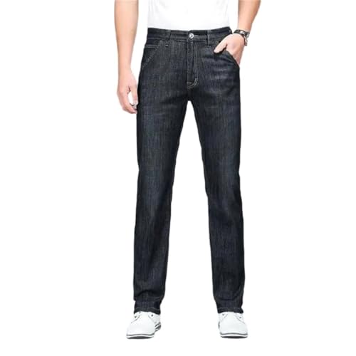 Men's high-Waisted, Extended-Length Straight-Leg Jeans, Extended-Length Slimming Everyday Jeans.